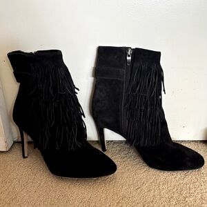 Via Spiga Fringe Booties